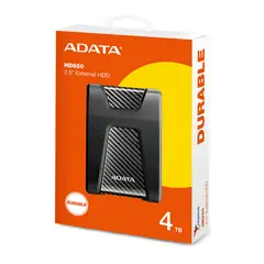 ADATA - Disco Duro Externo HD650 4tb Antigolpes Usb Negro