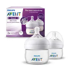PHILIPS AVENT - Set x2 Teteros Biberon Avent Natural 2 Onz