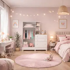 MUEBLES 2020 - Closet con cómoda Madrid - Blanco