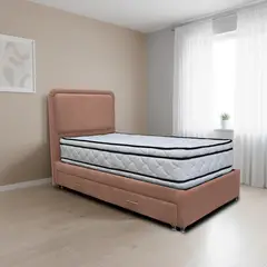 GENERICO - Combo Cama Tarima Nube 140x190 Doble Camel + Espaldar