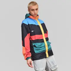 ZIPRE - Chaqueta Multicolor Doble Faz Poliéster Reciclado