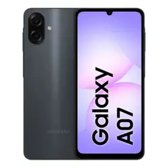 SAMSUNG - Celular Galaxy A07 Dual SIM PLS LCD 6.7 HD+ 90Hz 128GB 4GB 50MP IP54 5000mAh 25W - Negro