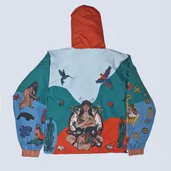 ZIPRE - Rompevientos Unisex Madre tierra Poliéster Reciclado