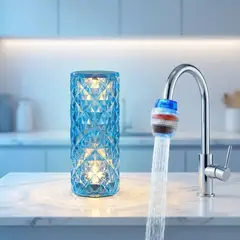 007PLUS - Combo Purificador de Agua para Grifo + Lámpara LED Cristal USB