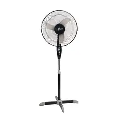 ALTEZZA - Ventilador Pedestal 16 Pulgadas Negro Metálico Cantidad De Aspas 3
