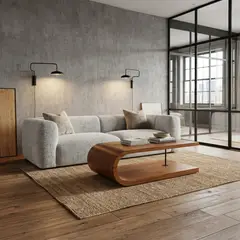 22 GRADOS DECORACION - Mesa de centro Twisted 110cm x 57cm Formica y metal