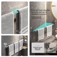 ZOCOCIO - Toallero De Pared Con Ventosa Retráctil Tendedero Ajustable