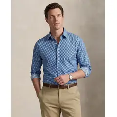 PERRY ELLIS - Camisa Sport Azul Classic Fit CS00935