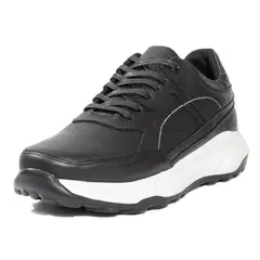 VILLABONR - Tenis Cuero Negro VTM-8033