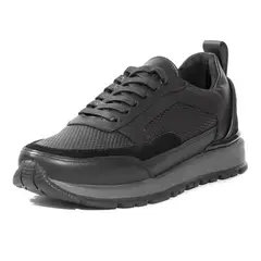 VIAR - Tenis Cuero Simon03 Negro