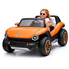 VOLKSWAGEN - Carro Montable Eléctrico con control remoto 12v