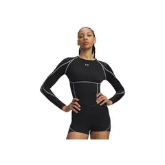 UNDER ARMOUR - Camiseta Mujer HEATGEAR ELITE LS Negro