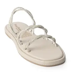 PRICE SHOES - Sandalias Brillantes Mujer 902HC-26GRIS.