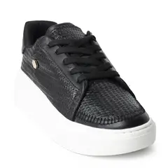 PRICE SHOES - Tenis Con Plataforma Mujer 252D-08NEGRO