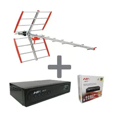NIA - Decodificador TDT HD + Antena Exterior Digital