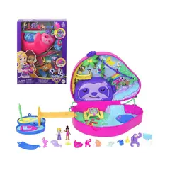 MATTEL - Polly Pocket Cofre Familia de Perezosos 2 En 1
