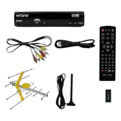 KRONO - Combo Decodificador Tdt + Antena Externa 8 M