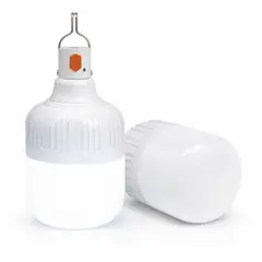 GENERICO - Bombillo Recargable Led Grande 50w Real Portátil Luz Estrobo