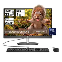 HP - TODO EN UNO PRO ONE INTEL CORE ULTRA 7-1555U 32GB RAM 1TB SSD 23.8 FHD