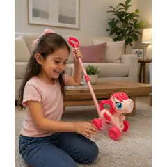 INFANTILES CAJUROMIX - Juguete Burbujero Infantil Con Ruedas Diseño Animalito Unicornio
