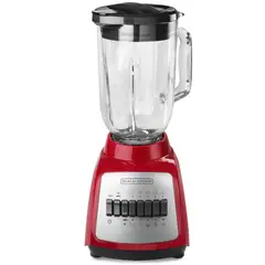 BLACK+DECKER - Licuadora 550W 4 Puntas ROJA