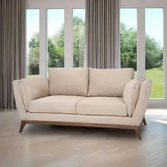ELITE LIVING - SOFA CARACAS 3P MICROFIBRA CAMEL