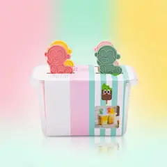 007PLUS - Molde para Helados Caseros 6 Puestos con Base