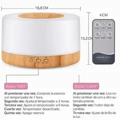 GENERICO - HUMIDIFICADOR BASE MADERA