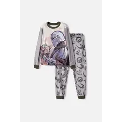 STAR WARS - Pijama de Mandalorian pantalón largo multicolor para niño