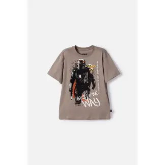 STAR WARS - Camiseta de Mandalorian manga corta verde para niño