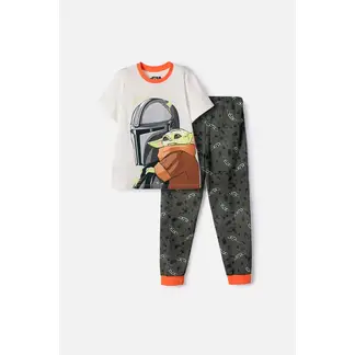 STAR WARS - Pijama de Mandalorian pantalón largo multicolor para niño
