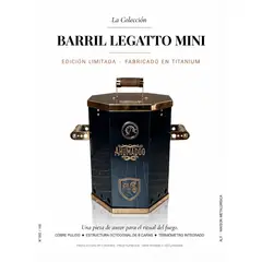 GENERICO - BARRIL AHUMADOR MINI LEGATTO - EDICIÓN LIMITADA - PREMIUM
