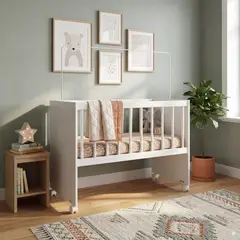 GENERICO - Cuna Moises Para Tu Bebe Con Ruedas Incluye Colchon