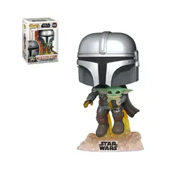 FUNKO - Pop - Star Wars The Mandalorian - Mando Flying with Jetpack