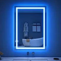 GENERICO - Espejo LED Rectangular Táctil con Luz Ajustable Para Baño
