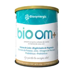 BIOSYNERGIC - Bio Om+ Alimento en Polvo con Melena de León, Magnesio y Potasio 450g