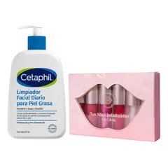 CETAPHIL - Mini Gloss X6 Bloomshell Limpiador Facial Piel Grasa Suave