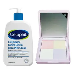 CETAPHIL - Polvo Compacto Bloomshell Limpiador Piel Grasa