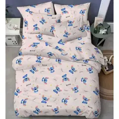 SIRENITAS - Juego de sabanas cama Sencilla Semi Doble Queen King Infantil Stich Rosa
