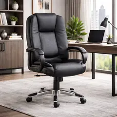 GENERICO - Silla Oficina Gerencial Cuero PU Ergonomica Imperio