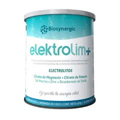 BIOSYNERGIC - Elektrolim+ Mezcla para preparar Bebida Hidratante con Electrolitos, Sales Minerales y Probióticos 450g