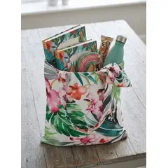 FRIOLENTA - Tote Bag Bolso Ecologico Elegante Formal Flores Hawaiana