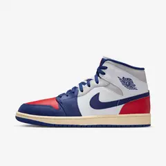 NIKE - Tenis Hombre Air Jordan 1 Mid Blanco