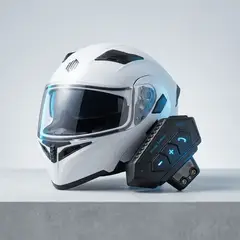 007PLUS - Combo Intercomunicador Bluetooth para Casco + Limpiador de Casco
