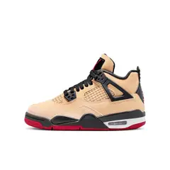 NIKE - Tenis Unisex niño Air Jordan 4 Retro Marrón