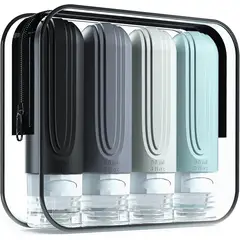 INNOVA - Kit Botellas Silicona Para Cosmeticos Viajes