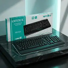 007PLUS - Teclado Alámbrico USB Impermeable 104 Teclas para Oficina
