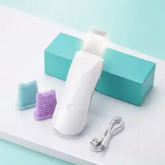 007PLUS - Paleta Ultrasónica Facial Recargable Limpiador y Exfoliador Profesional