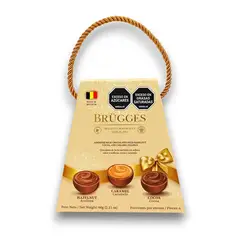 ADRO - Chocolates Belgas Avellana Cocoa Caramelo Brugges 1 Caja X60g