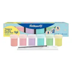 GENERICO - Tempera Pelikan X6 Colores Pastel